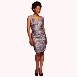 Mark Zunino sleeveless snake skin animal print dress size M